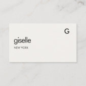 Carte De Visite Financial Advisor Luxury QR Code Monogramme (Devant)