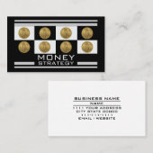 Carte De Visite Financial Advisor Money Strategy Wealth Management (Devant / Derrière)