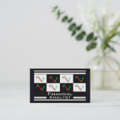 Carte De Visite Financial Analyst Money Strategy Wealth Management (Debout devant)