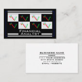 Carte De Visite Financial Analyst Money Strategy Wealth Management (Devant / Derrière)