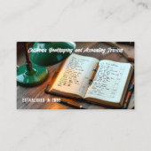 Carte De Visite Financial Bookkeeper Custom QR (Devant)