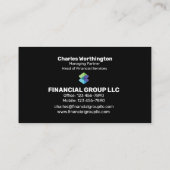 Carte De Visite Financial Group Company (Dos)