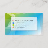 Carte De Visite Financial Manager - Moderne Élégant Simple (Dos)