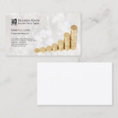 Carte De Visite FinancialAdvisor FinanceServices Pièces d'argent (Devant / Derrière)