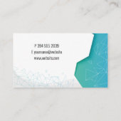 Carte De Visite Financials Graph Logo | Geometric Patterns (Dos)