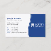 Carte de visite financier (Devant)