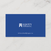 Carte de visite financier (Dos)