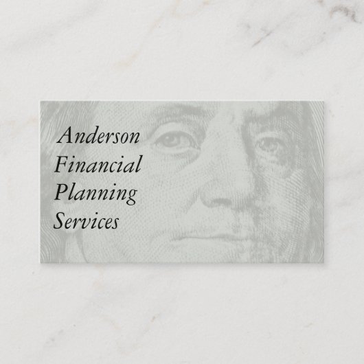 Carte de visite financier / bancaire (Devant)