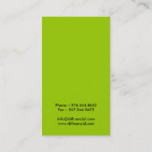 Carte de visite financier de conseiller (Dos)