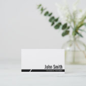 Carte de visite financier de conseiller de rayure (Debout devant)