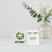 Carte De Visite Financier | Logo d'investissement (Debout devant)