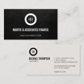 Carte De Visite Financier | Logo du commerçant Stock de chandelier (Devant / Derrière)