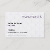 Carte De Visite finement à motifs, clair, bien lisible (Devant)