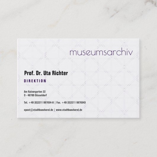 Carte De Visite finement peint, clair, bien lisible (Devant)