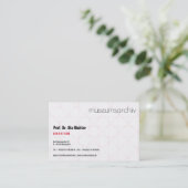Carte De Visite Finement texturé (Debout devant)