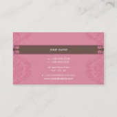 CARTE DE VISITE finesse élégante rose mocha brun (Dos)