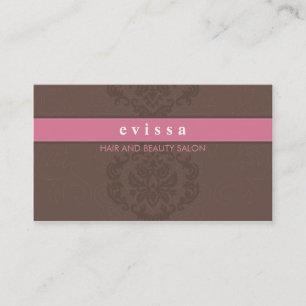 CARTE DE VISITE finesse élégante rose mocha brun