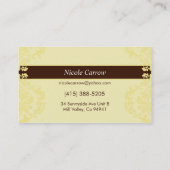 CARTE DE VISITE :: finesse - Nicole (Dos)