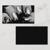 Carte De Visite Fingernails Designer (Devant / Derrière)