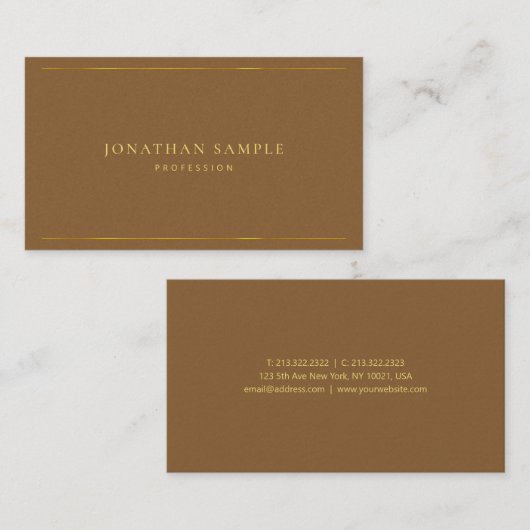 Carte De Visite Finition de la meilleure qualité de perle des (Devant / Derrière)