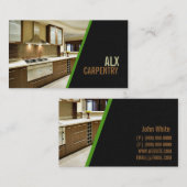 Carte De Visite Finition de la menuiserie, de l'usine, de la const (Devant / Derrière)