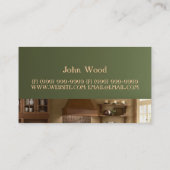 Carte De Visite Finition de menuiserie, Usinage, Bois, Constructio (Dos)