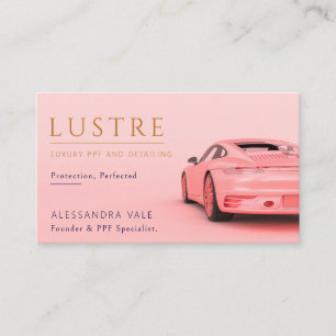 Carte De Visite Finition de voiture Luxury Pink PPF