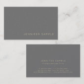 Carte De Visite Finition élégante créative moderne de perle Luxe (Devant / Derrière)