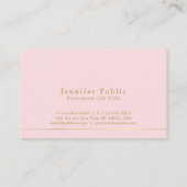 Carte De Visite Finition élégante moderne à la mode de perle de (Dos)