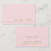 Carte De Visite Finition élégante moderne à la mode de perle de (Devant / Derrière)