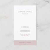 Carte De Visite Finition Silk Premium Moderne Simple Modèle Luxe (Dos)