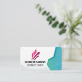 Carte De Visite Fintech Logo | Geometric Patterns (Debout devant)