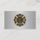 Carte De Visite Fire Department Deluxe (Dos)