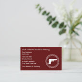 Carte De Visite Firearms Range And Safety Training (Debout devant)