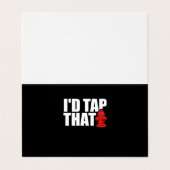 Carte De Visite Firefighter | I'd Tap That (Extérieur déplié)