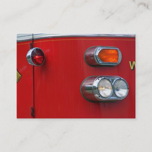 Carte De Visite Firetruck (Devant)