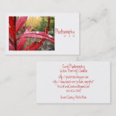 Carte De Visite Fireweed en automne (Devant / Derrière)