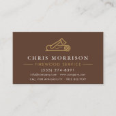 Carte De Visite Firewood Delivery QR Code (Devant)