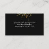 Carte De Visite Fireworks Gold (Dos)