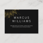 Carte De Visite Fireworks Gold (Devant)