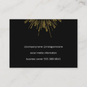 Carte De Visite Fireworks Gold (Dos)