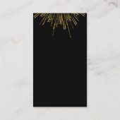 Carte De Visite Fireworks Gold (Dos)