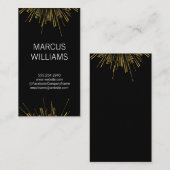 Carte De Visite Fireworks Gold (Devant / Derrière)
