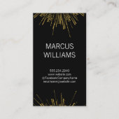 Carte De Visite Fireworks Gold (Devant)