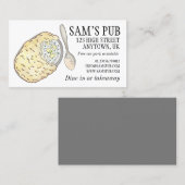 Carte De Visite Fisherman's Fish Pie UK British Pub Food Cuisine (Devant / Derrière)