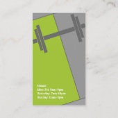 Carte de visite Fitness (Dos)