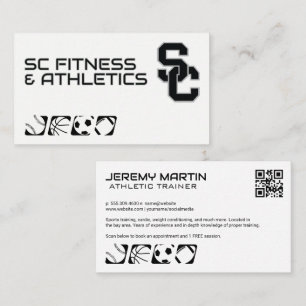 Carte De Visite Fitness Athletics