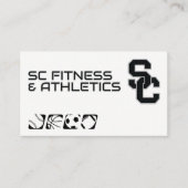 Carte De Visite Fitness Athletics (Devant)