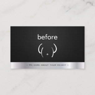 Carte De Visite Fitness avant et après l'entraîneur personnel