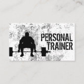 Carte De Visite Fitness Bodybuilding Personal Trainer Professionne (Devant)